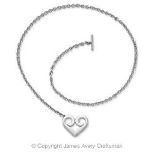 James Avery Heart toggle necklace